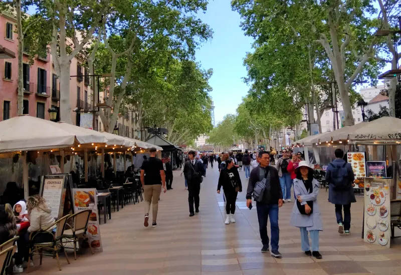 las ramblas barcelona spain 