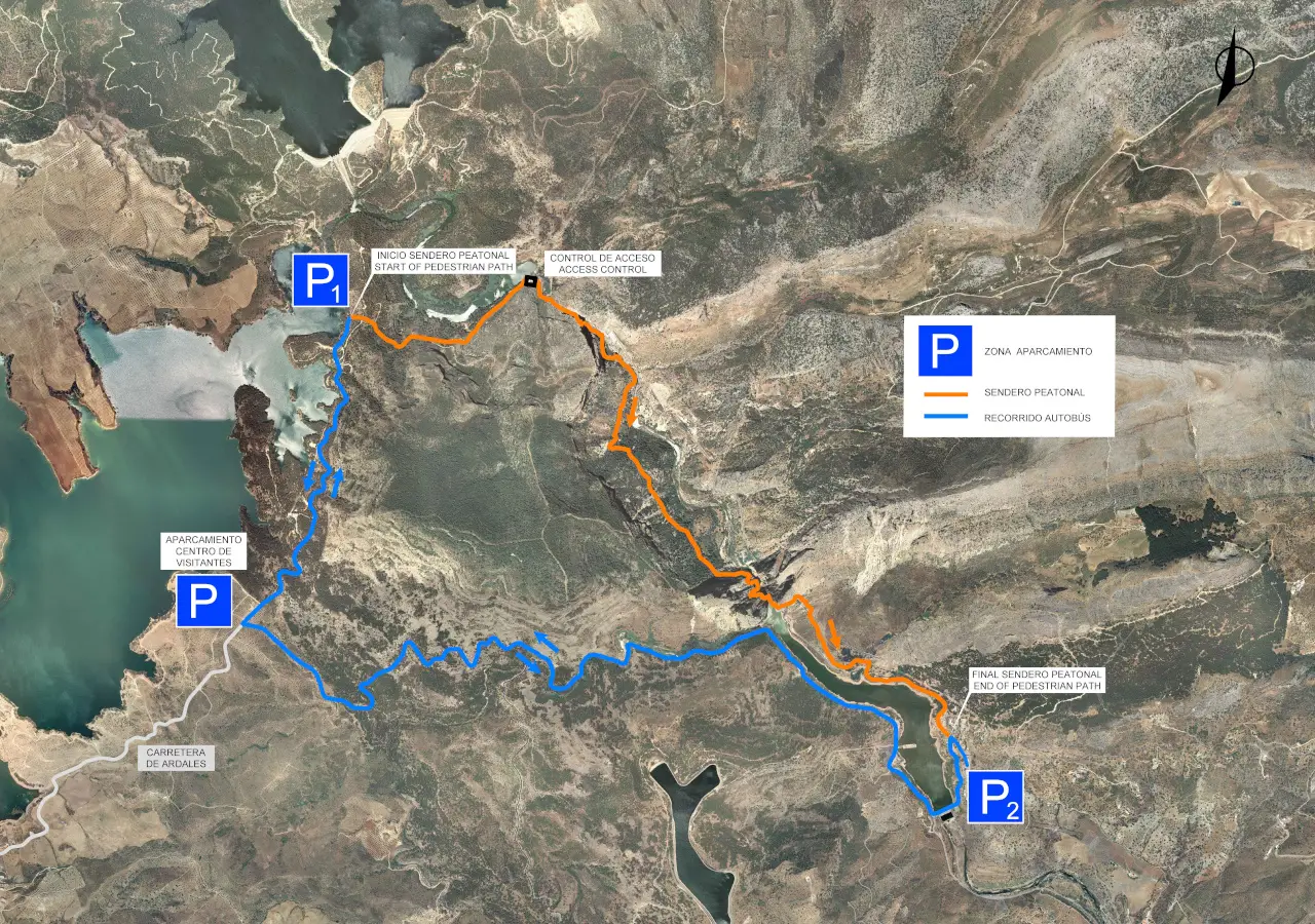 Caminito del Rey map