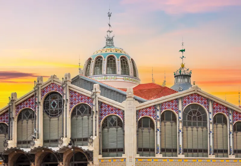 Valencia central market day